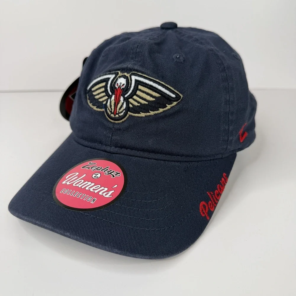 New Orleans Pelicans Hat Cap Strap Back Womens One Size NBA Basketball Zephyr
